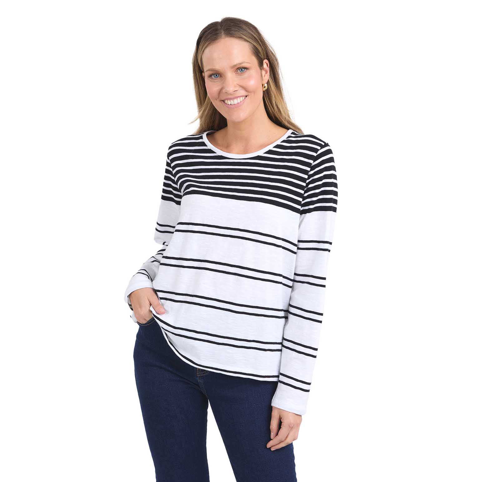 ELM Lexa Stripe LS Tee